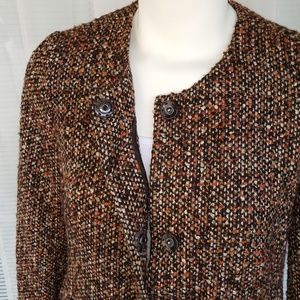 Talbots Autumn Tweed Long Jacket